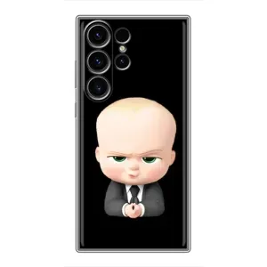 Мультяшный принт на Чехол для Самсунг Галакси С22 Ультра (Бос)