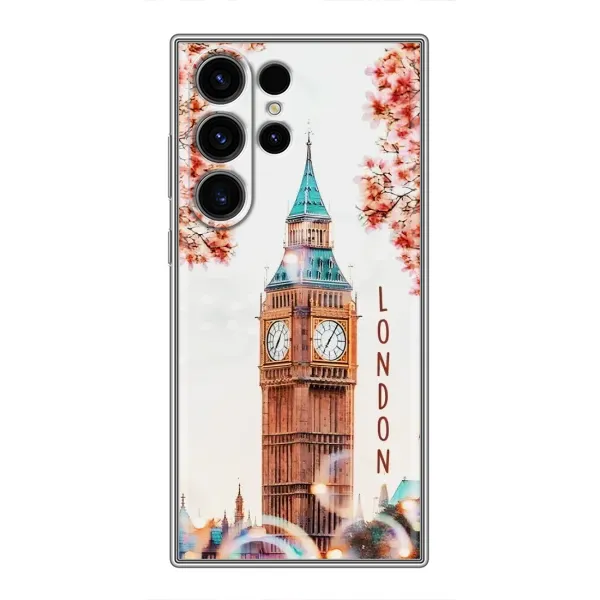 Чехол с рисунком «Часы Лондон» для Samsung Galaxy S22 Ultra Чехол с рисунком «Часы Лондон» для Samsung Galaxy S22 Ultra