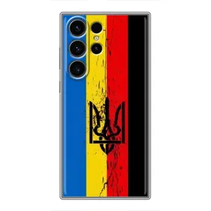 Чехлы УПА (Красно-Чёрный) на Samsung Galaxy S22 Ultra (Флаг УПА)