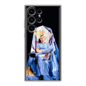 Чехлы с принтом для Samsung Galaxy S22 Ultra Футболист (футболист Холанн)