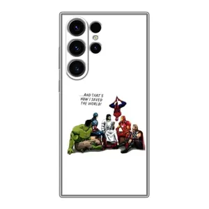 Чехлы для Samsung Galaxy S22 Ultra (Для Христиан) (Иисус супергерой)