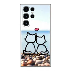 Силиконовые Чехлы Любимому человеку для Samsung Galaxy S22 Ultra (Котейки)
