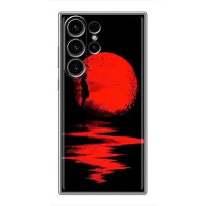 Летний Чехол на Samsung Galaxy S22 Ultra (Красный Закат)