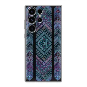 Силиконовый Чехол на Samsung Galaxy S22 Ultra (Крутой орнамент)