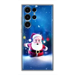 Чехлы на Новый Год Samsung Galaxy S22 Ultra (Маленький Дед Мороз)