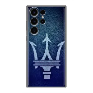 Чехлы с тематикой "Крутые машины" на Samsung Galaxy S22 Ultra (Лого Maserati)