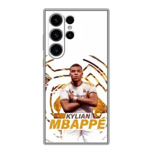 Чехол (TPU) с Футболистом на Samsung Galaxy S22 Ultra (Мбаппе Реал)
