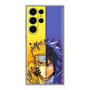 Купить Чехлы на телефон с принтом Anime для Samsung Galaxy S22 Ultra (Naruto Vs Sasuke)