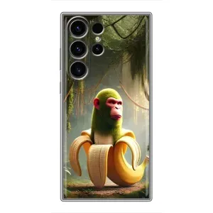 Чехол с мемами тралалело тралала для Samsung Galaxy S22 Ultra (Шимпанзини бананини)
