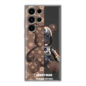 Силиконовый чехол для Samsung Galaxy S22 Ultra (Медмедь Луи Виттон)