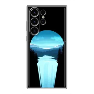 Летний Чехол на Samsung Galaxy S22 Ultra (Синий Водопад)