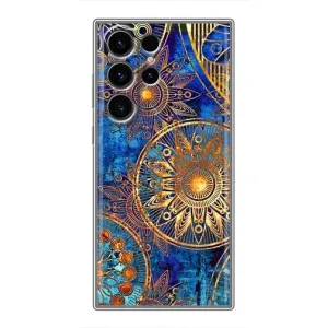 Чехлы со смыслом для Samsung Galaxy S22 Ultra (Золотые узоры)
