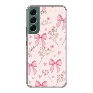 Чехол банты для Samsung Galaxy S22 (Банты с цветами)