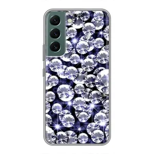 Чехол (Дорого -богато) на Samsung Galaxy S22 (Бриллианты)