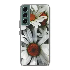 Чехол с ромашками на Samsung Galaxy S22 (Цветы Ромашки)