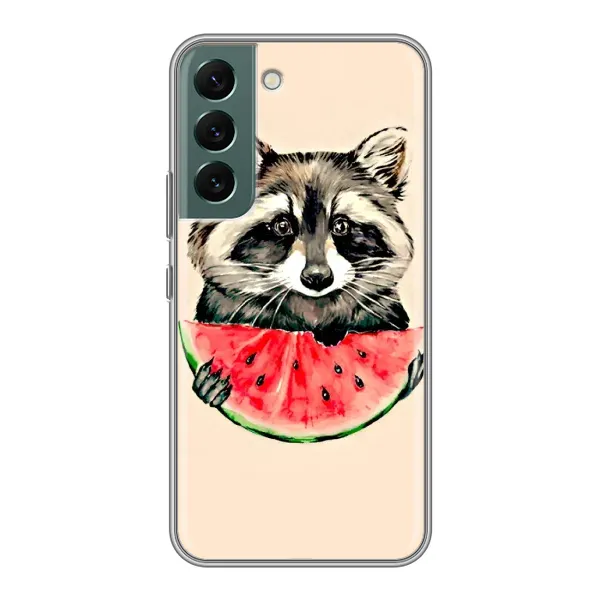 Чехол с рисунком «Енот» для Samsung Galaxy S22 Чехол с рисунком «Енот» для Samsung Galaxy S22