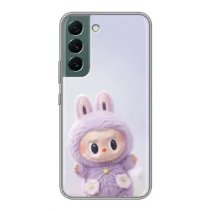 Чехол с принтом Лабубу для Samsung Galaxy S22 (Фиолетовый Лабубу)