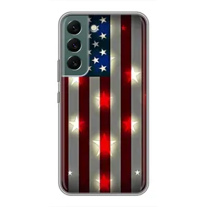 Чехол Флаг USA для Samsung Galaxy S22 (Флаг США 2)