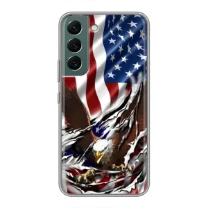 Чехол Флаг USA для Samsung Galaxy S22 (Флаг USA)