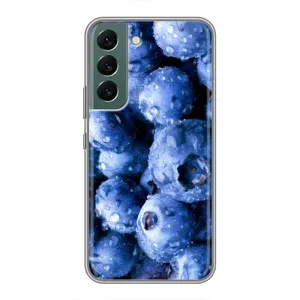 Чехол с изображением вкусной еды для Samsung Galaxy S22 (Голубика)