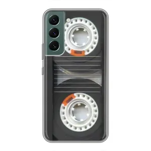 Чехол с Прикольным принтом на Samsung Galaxy S22 (Кассета магнитофона)