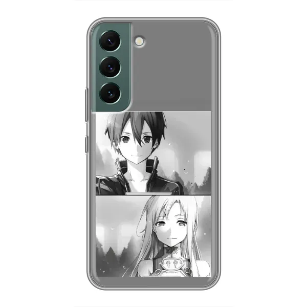 Чехол с рисунком «Кирито-Асуна» для Samsung Galaxy S22 Чехол с рисунком «Кирито-Асуна» для Samsung Galaxy S22