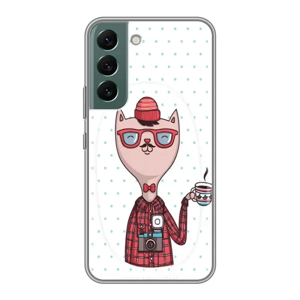 Чехол с рисунком «Кот аристократ» для Samsung Galaxy S22