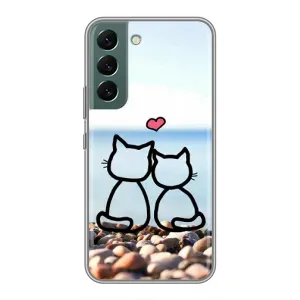 Силиконовые Чехлы Любимому человеку для Samsung Galaxy S22 (Котейки)