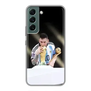 Чехлы Лео Месси Аргентина для Samsung Galaxy S22 (Кубок Мира)