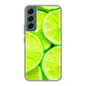 Чехол с изображением вкусной еды для Samsung Galaxy S22 (Лайм)