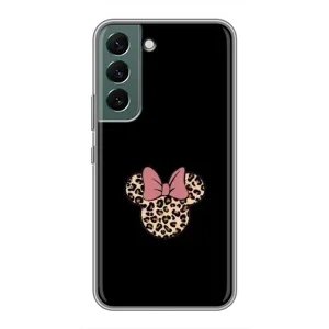 Чехол с леопардовым принтом на Samsung Galaxy S22 (Леопардовая Минни)