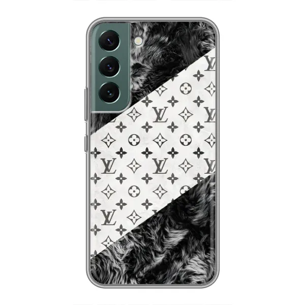 Чехол с рисунком «LV на белом» для Samsung Galaxy S22