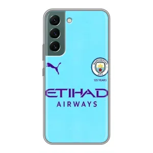 Силиконовые Чехлы принт Футбол на Samsung Galaxy S22 (Man City)