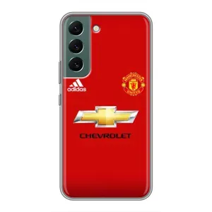 Силиконовые Чехлы принт Футбол на Samsung Galaxy S22 (Man United)