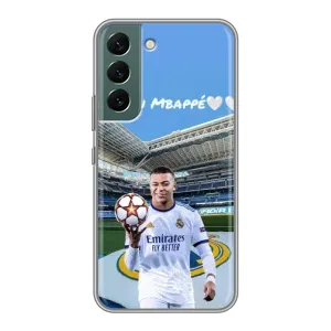 Чехол (TPU) с Футболистом на Samsung Galaxy S22 (Mbappe Real)