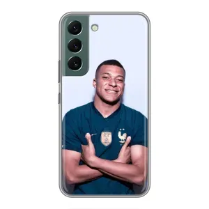 Чехол (TPU) с Футболистом на Samsung Galaxy S22 (Мбаппешичка)
