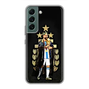 Чехлы Лео Месси Аргентина для Samsung Galaxy S22 (Месси король)