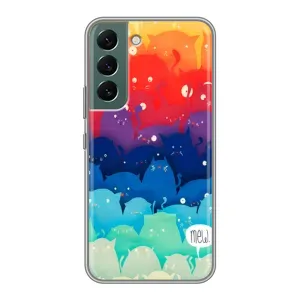 Силіконовий чохол з котиком для Samsung Galaxy S22 (Mew)