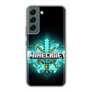 Чехол майнкрафт для Samsung Galaxy S22 (MineCraft 2)