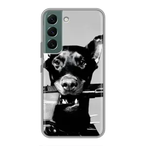 Чохол ДОБЕРМАН для Samsung Galaxy S22 (Небезпечний доберман)