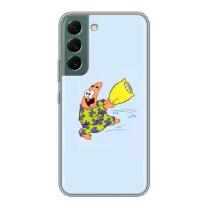 Чехлы с Патриком на Samsung Galaxy S22 (Патрик с подушкой)