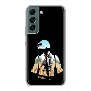 Силиконовый чехол с картинкой "Герой Pubg" на Samsung Galaxy S22 (Пубг мен)