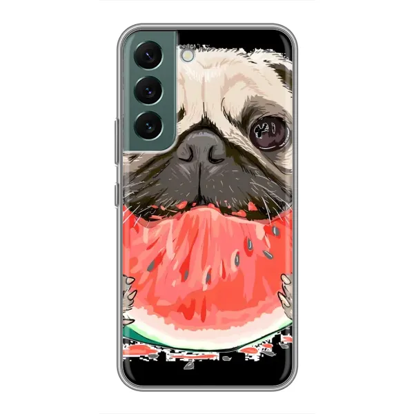 Чехол с рисунком «Смешной Мопс» для Samsung Galaxy S22 Чехол с рисунком «Смешной Мопс» для Samsung Galaxy S22