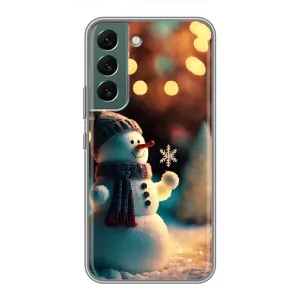 Чохли на Новий Рік Samsung Galaxy S22 (Сніговик святковий)