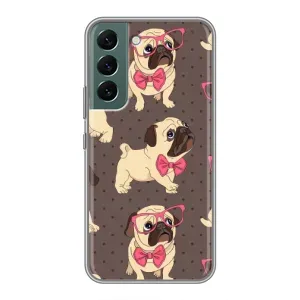 Чохол (ТПУ) Милі песики для Samsung Galaxy S22 (Песик Мопсікі)