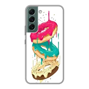 Чехол с изображением вкусной еды для Samsung Galaxy S22 (Сочные пончики)