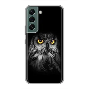 Чохли з принтом СОВИ для Samsung Galaxy S22 (Сова на чорному)