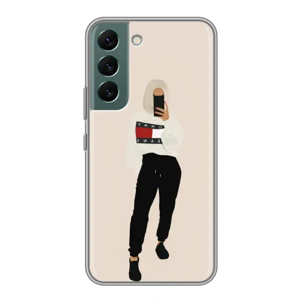 Чехол с рисунком «Стильная» для Samsung Galaxy S22
