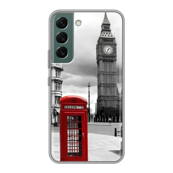 Чехол с рисунком «TELEPHONE» для Samsung Galaxy S22