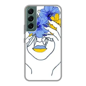 Чехол на Samsung Galaxy S22 Украинский дизайн (Украинка на всю голову)